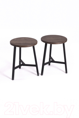 Табурет Stal-Massiv TRH-45 (дуб мореный/черный)