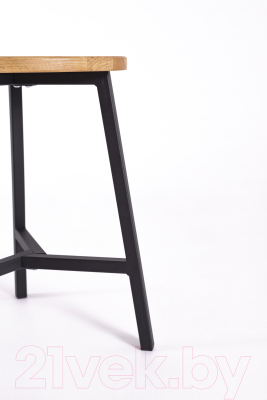 Табурет Stal-Massiv TRH-45 (дуб натуральный/черный)