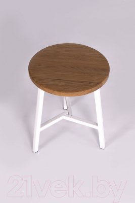 Табурет Stal-Massiv TRH-45 (дуб натуральный/белый)