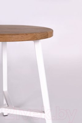 Табурет Stal-Massiv TRH-45 (дуб натуральный/белый)