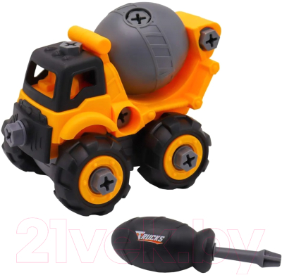 Игрушка-конструктор Funky Toys Бетономешалка отверткой / FT0398153 - фото