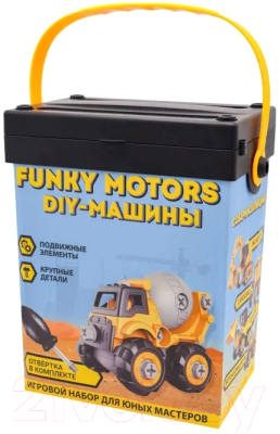 Игрушка-конструктор Funky Toys Бетономешалка отверткой / FT0398153