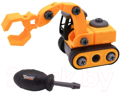 Игрушка-конструктор Funky Toys Экскаватор с отверткой / FT0398148 - фото