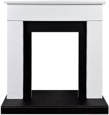 Портал для камина Смолком Detroit STD-ASP (бьянко белый/черный) - фото
