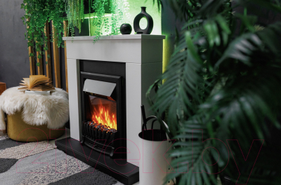 Портал для камина Смолком Detroit STD-ASP (бьянко белый/черный)