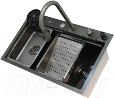 Мойка кухонная со смесителем Wisent WG37546B