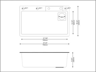 Мойка кухонная со смесителем Wisent WG37546B