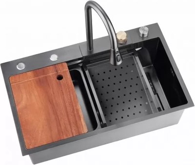 Мойка кухонная со смесителем Wisent WG37546B