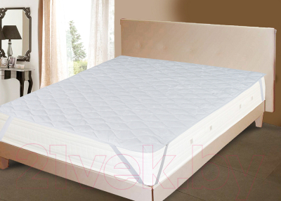 Наматрасник защитный Milanika Шарм Полиэфирное волокно однотонный 120x200