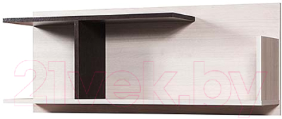 Полка Мебель-Класс Имидж-2 (венге/ясень шимо светлый) - фото