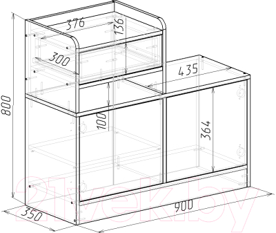 Тумба в прихожую Мебель-Класс Порто-5