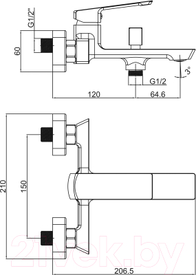 Смеситель Maxonor Pure Life PL3290-9