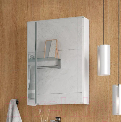 Шкаф с зеркалом для ванной Volna Bruno 50