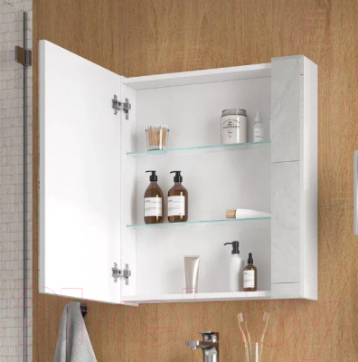 Шкаф с зеркалом для ванной Volna Bruno 60