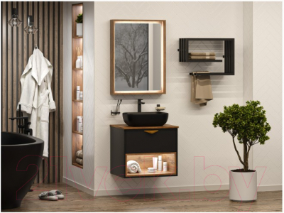 Тумба под умывальник Brevita Bergen 60 / BER-07060-19-02-1Я