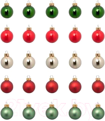 Набор елочных игрушек Swed house Vintertid 34.56.2524 - фото