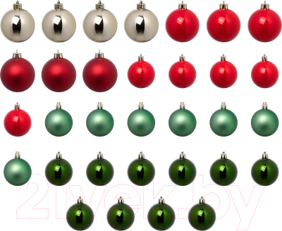 Набор елочных игрушек Swed house Vintertid 34.56.6455 - фото