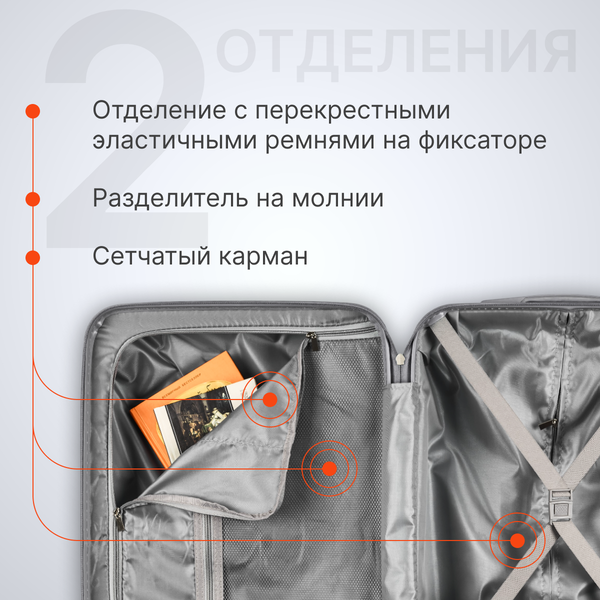 Чемодан на колесах DoubleW YF-PP02