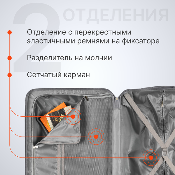 Чемодан на колесах DoubleW YF-PP02