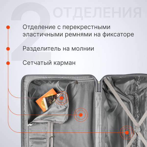 Чемодан на колесах DoubleW YF-PP02