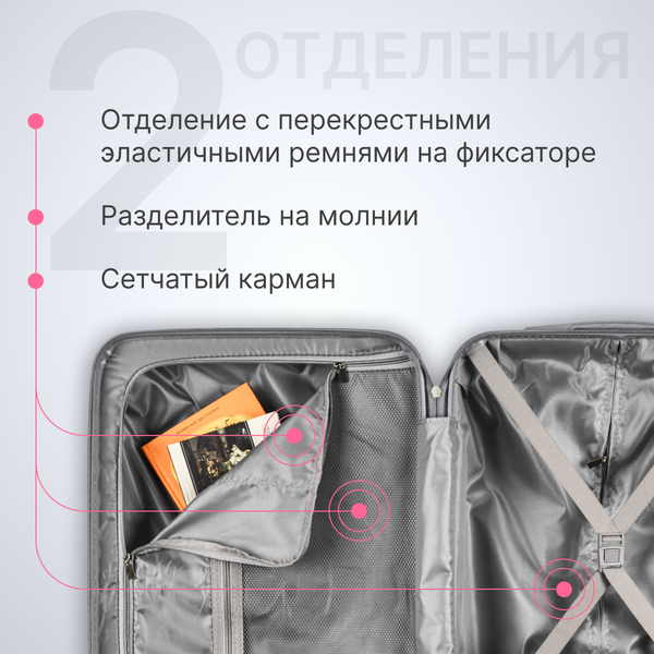 Чемодан на колесах DoubleW YF-PP02