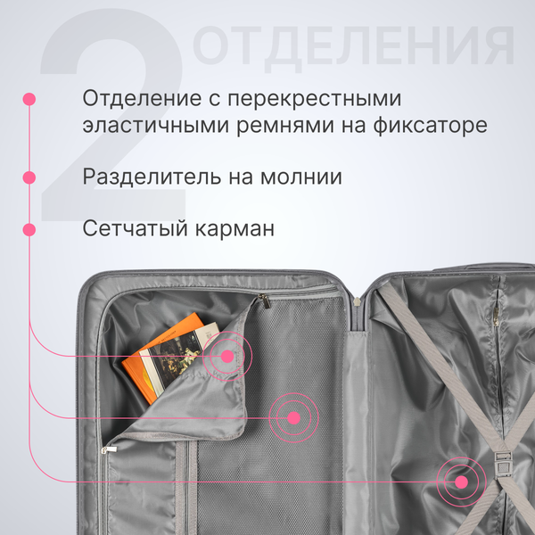 Чемодан на колесах DoubleW YF-PP02