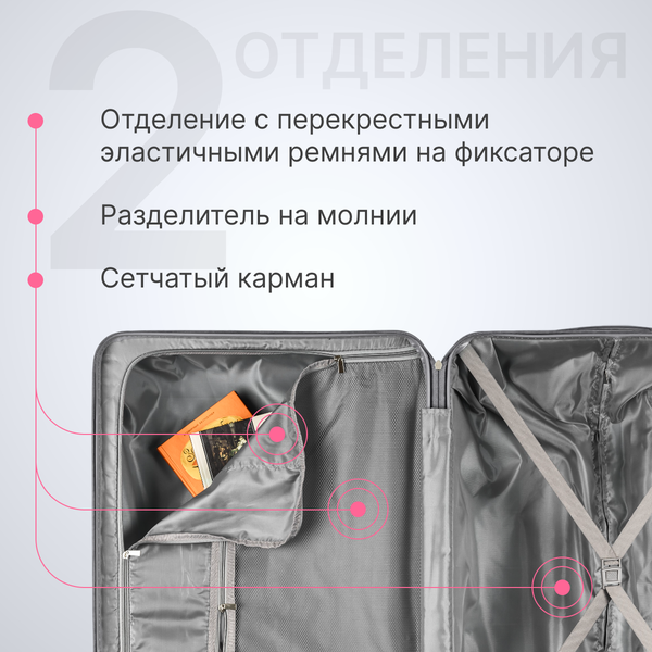 Чемодан на колесах DoubleW YF-PP02