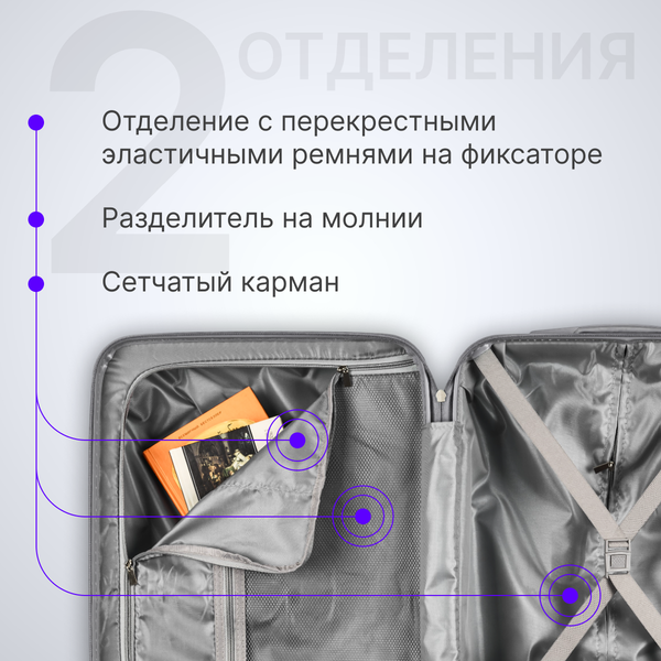 Чемодан на колесах DoubleW YF-PP02