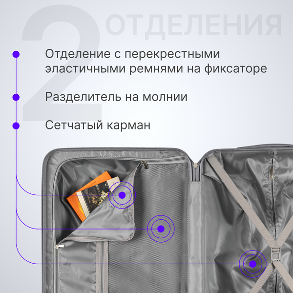 Чемодан на колесах DoubleW YF-PP02