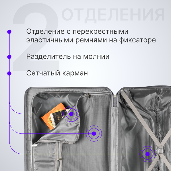 Чемодан на колесах DoubleW YF-PP02