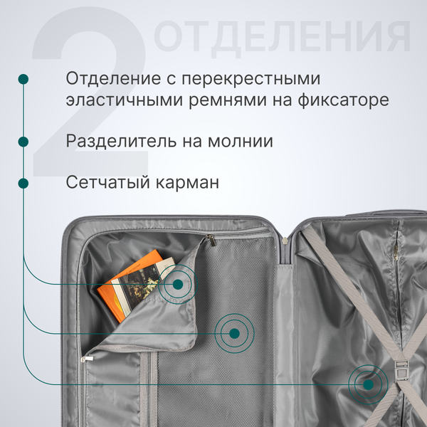 Чемодан на колесах DoubleW YF-PP02