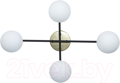 Люстра Элетех Злата 141 НСБ 01-4x25-101 G9 / 1005405280 (черный/золотой)