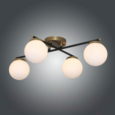 Люстра Элетех Злата 141 НСБ 01-4x25-101 G9 / 1005405280 (черный/золотой)