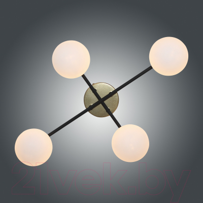 Люстра Элетех Злата 141 НСБ 01-4x25-101 G9 / 1005405280 (черный/золотой)