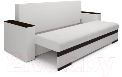 Диван Mebel-Ars Еврокнижка Атланта (экокожа белый)