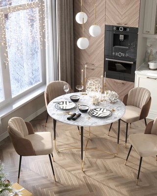 Обеденный стол Stool Group Даймакс 110x110 / FDC9283