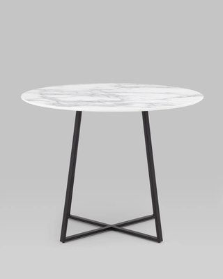 Обеденный стол Stool Group Дакота 100x100 / FDC8004 wh/marble