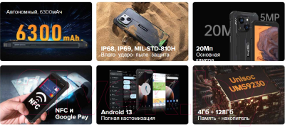 Смартфон Oukitel WP32 (черный)