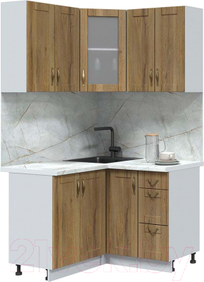Кухонный гарнитур Интерлиния Мила Крафт 1.2x1.2 - фото