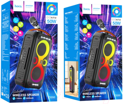 Портативная колонка Hoco DS50 (черный)