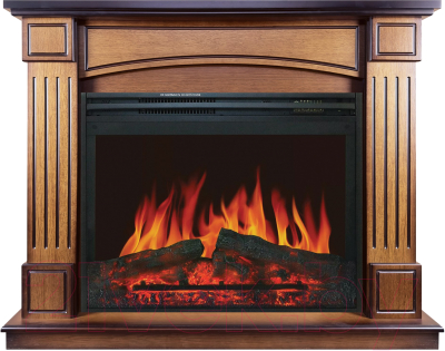 Каминокомплект Смолком Boston MB/JUP/SYM26 + Jupiter FX N Black - фото