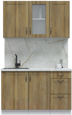 Кухонный гарнитур Интерлиния Мила Крафт 1.3Б - фото