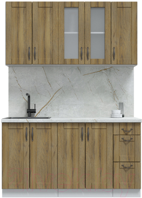 Кухонный гарнитур Интерлиния Мила Крафт 1.5 - фото