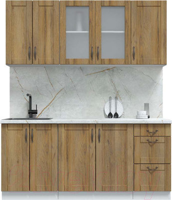 Кухонный гарнитур Интерлиния Мила Крафт 1.8Б - фото