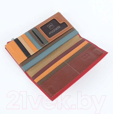 Портмоне Poshete 861-2206-9701-RED