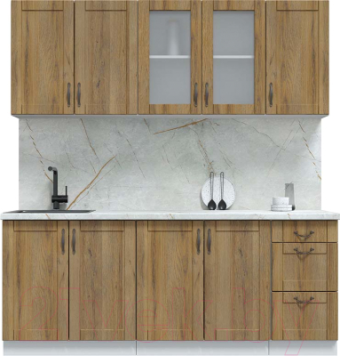 Кухонный гарнитур Интерлиния Мила Крафт 2.0А - фото