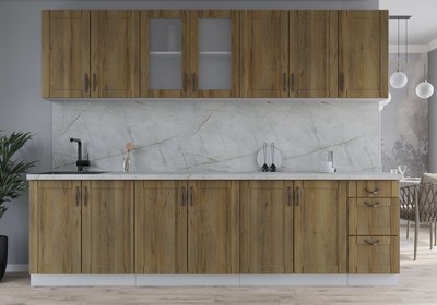 Кухонный гарнитур Интерлиния Мила Крафт 2.8А