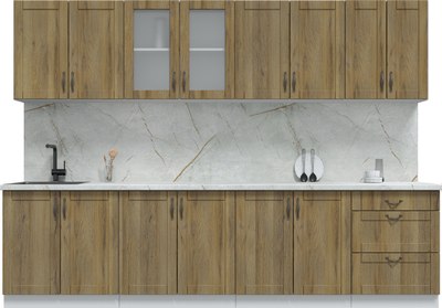 Кухонный гарнитур Интерлиния Мила Крафт 3.0А - фото