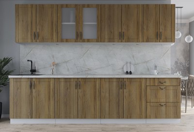 Кухонный гарнитур Интерлиния Мила Крафт 3.0А