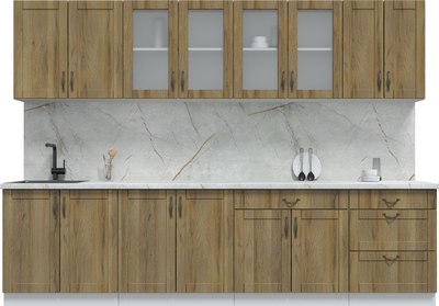 Кухонный гарнитур Интерлиния Мила Крафт 3.0Б - фото